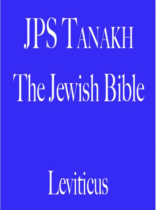 Title details for Leviticus by The Jewish Publication Society - Wait list